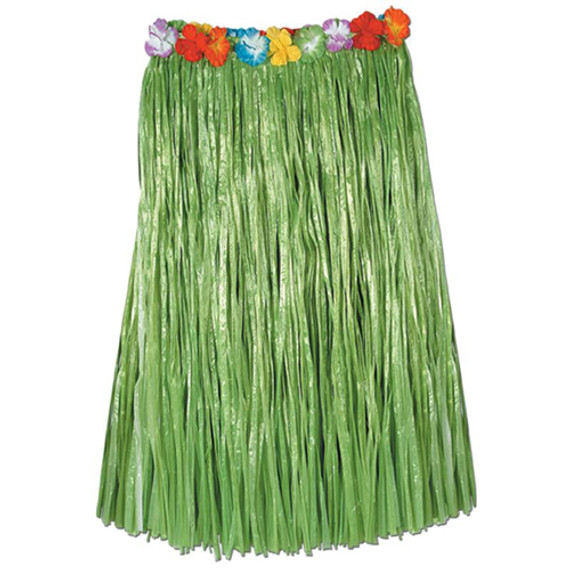 Adult Artificial Green Grass Hula Skirt