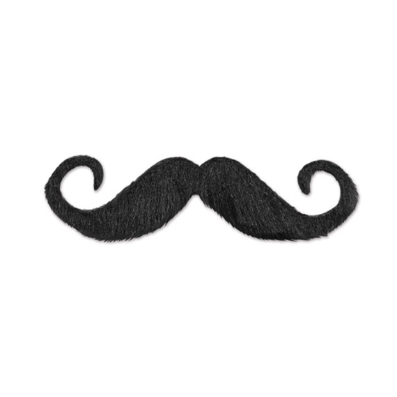 Handlebar Hairy Mustache Self-Adhesive