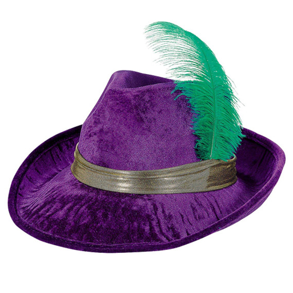 Fedora Hat Mardi Gras Pimp