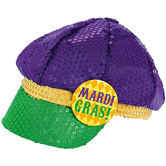 Floppy Sequin Hat Mardi Gras