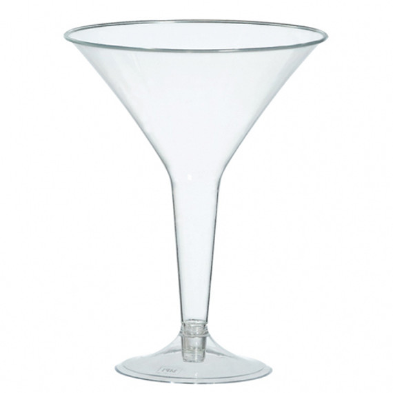 Big Party Pack Plastic Martini Glass - Clear