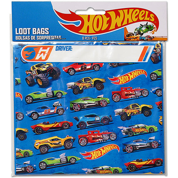 Hot Wheels Wild Racer Folded Loot Bags