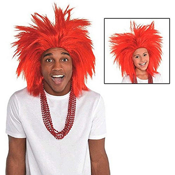 Red Crazy Wig