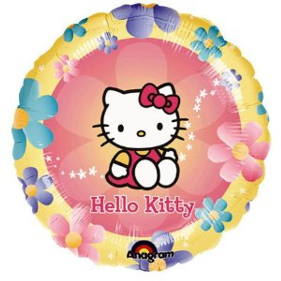 18 Inch Hello Kitty Flowers Balloon