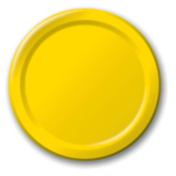 10.50" Plates Yellow Sunshine 20 CT