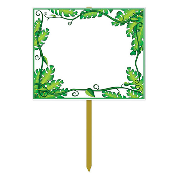 Blank Jungle Yard Sign