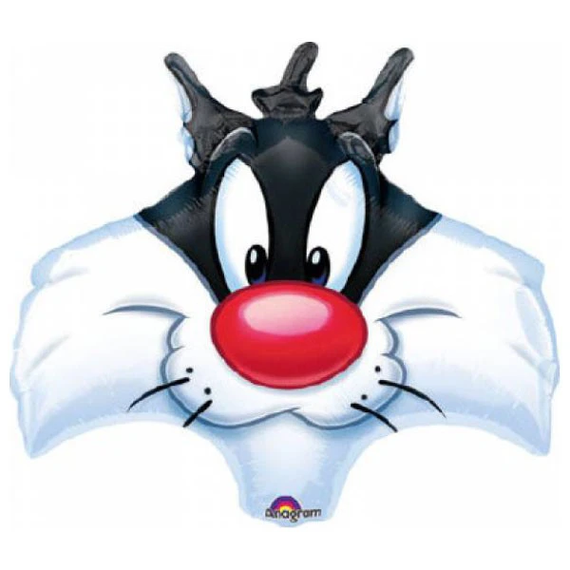 24" Looney Tunes Sylvester Head Shaped Balloon