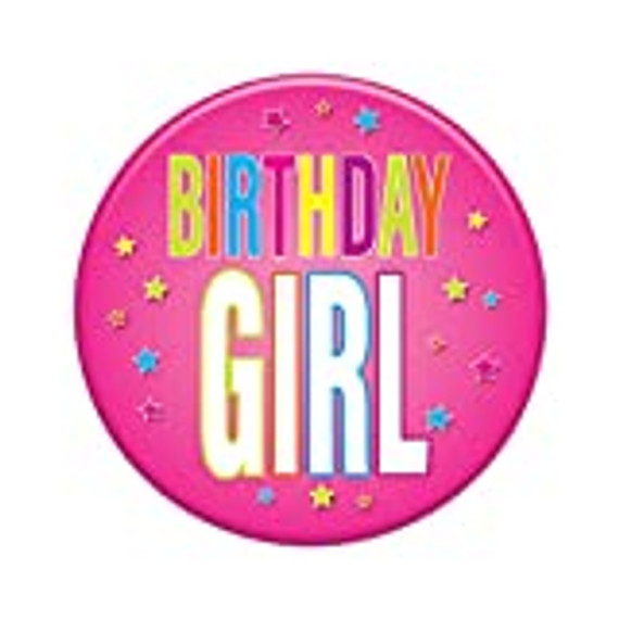 Birthday Girl Button