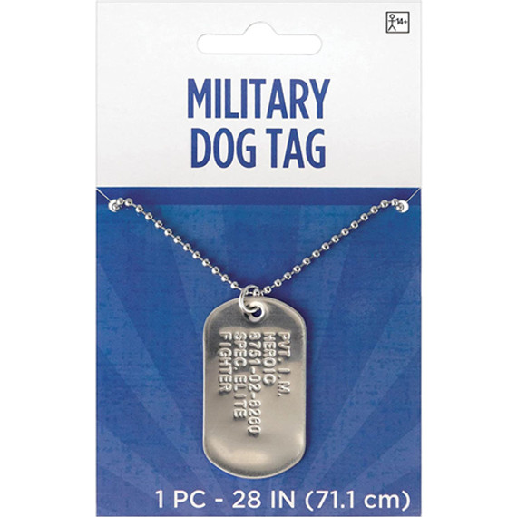 Military Dog Silver Tag