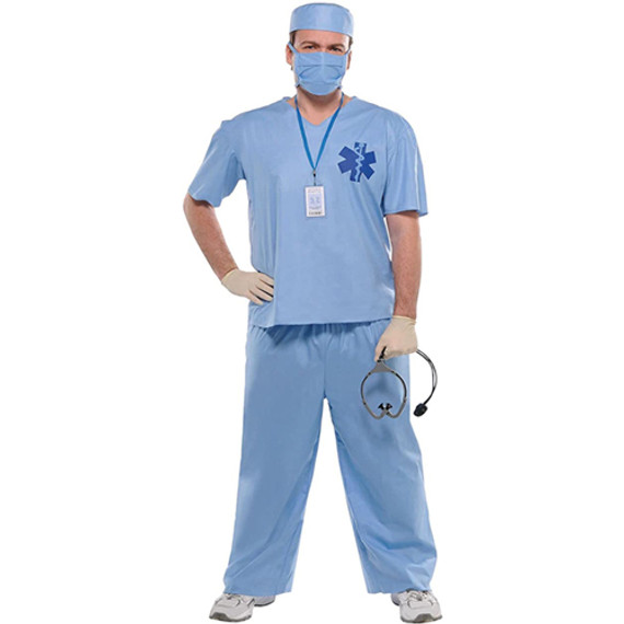 Adult Doctor MD Scrub Suit