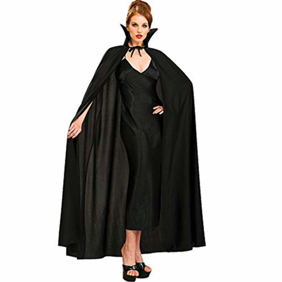 Adult Vampire Black Full Length Cape