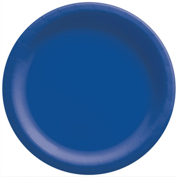 Royal Blue Round Paper Plates
