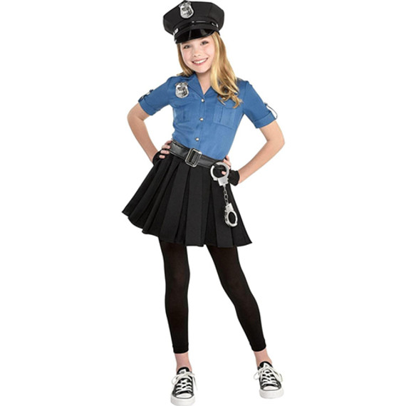 Girl Police Officer Cutie Cop Costume - Large