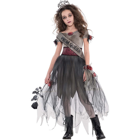 Girls Prom Corpse Gown Costume - Small