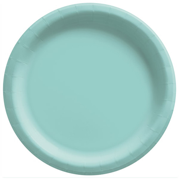 10" Robin's Egg Blue Round Paper Plates