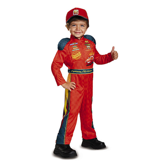 Cars 3 Lightning Mcqueen Classic Fancy-Dress Costume - Toddlers 3-4 Years