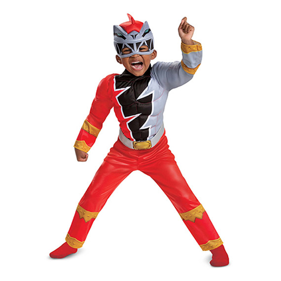 Power Rangers Classic Dino Fury Red Ranger Costume - Toddlers 18-24 Months