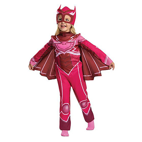 Pj Masks Owlette Classic Pink Jumpsuit Costume - Small