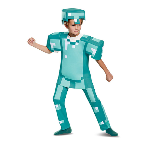 Deluxe Minecraft Armor Kid's Costume - Medium