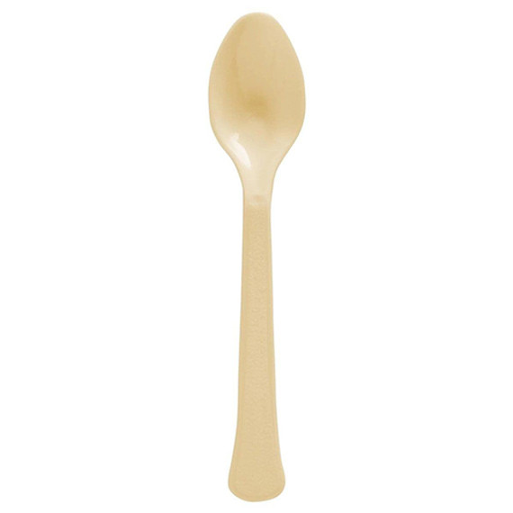 Gold Heavy Weight Plastic Spoons