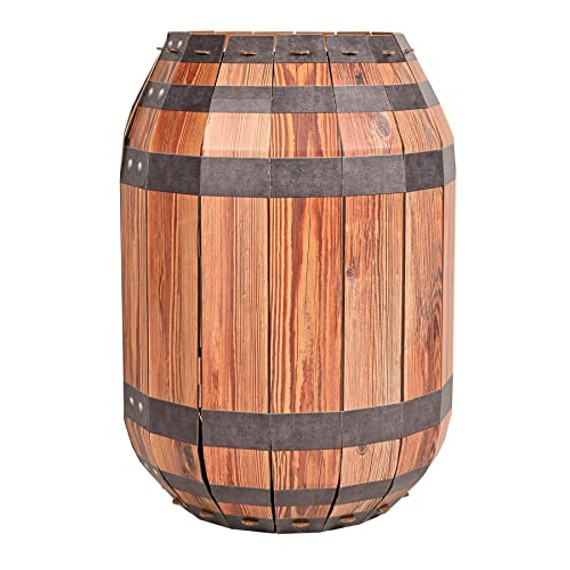 3-D Wooden Barrel Western Photo Prop