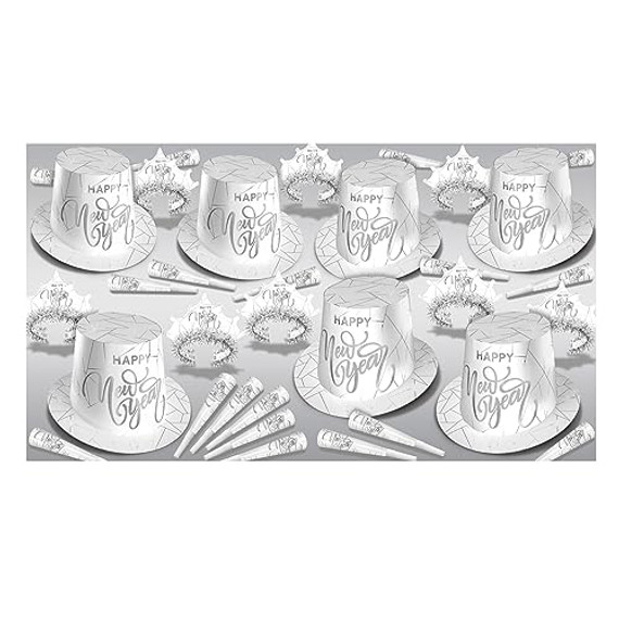 White New Year Silver Assortment for 50