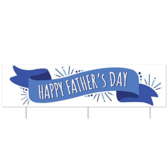 Jumbo Happy Father's Day Plastic Yard Sign