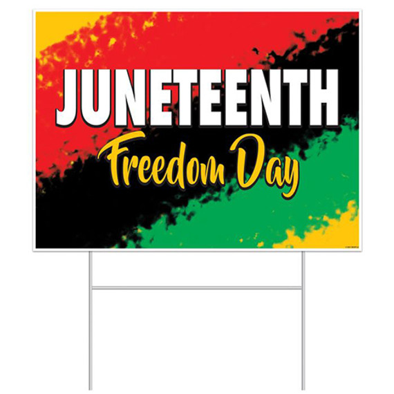 Juneteenth Plastic Yard Sign