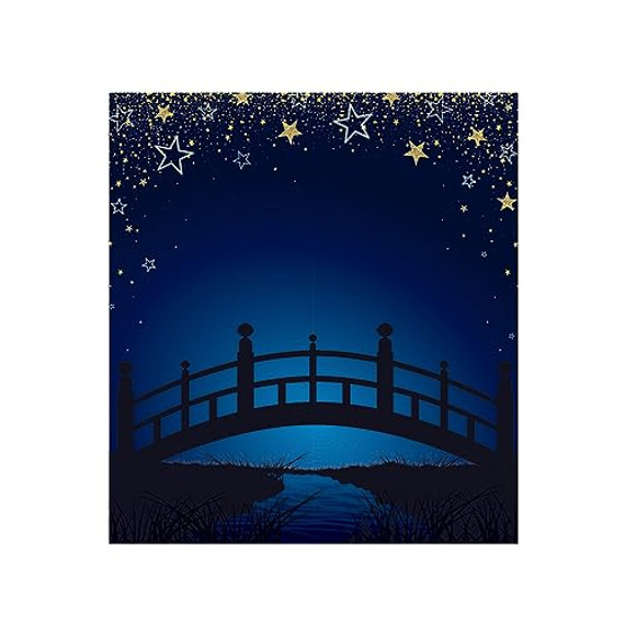 Starry Night Bridge Photo Prop