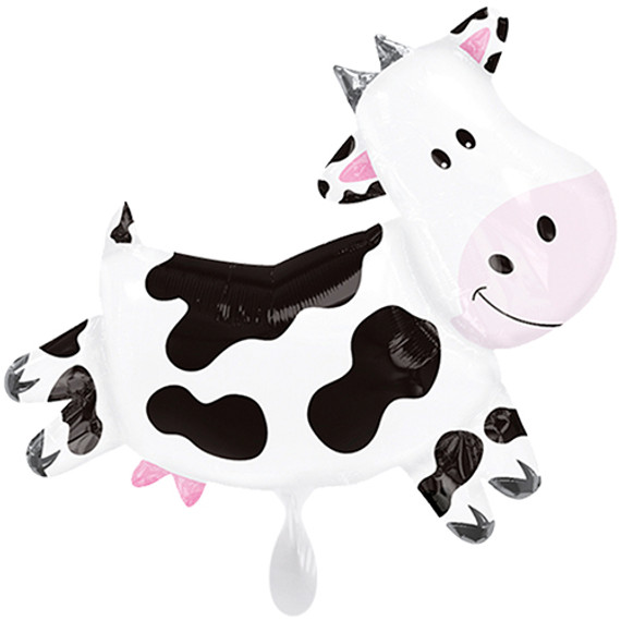 Cow Shaped Farm Uninflated Helium Balloon - 30"