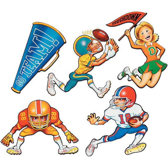 Football Assorted Cutouts