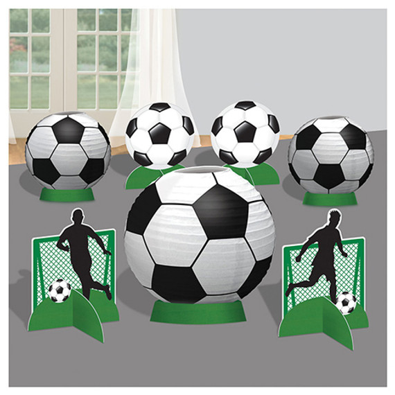 Soccer Goal Getter Deluxe Paper Lantern Table Decorating Kit