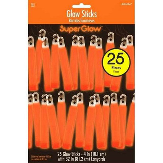 4" Glow Stick Mega Value Pack - Orange