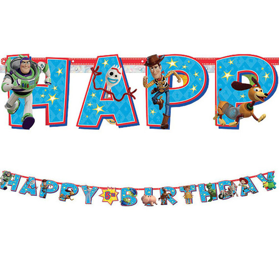 Toy Story 4 Jumbo Add-an-Age Letter Banner