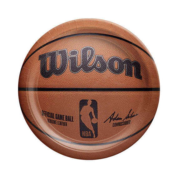 9" Basketball NBA Large Round Lunch Paper Plates