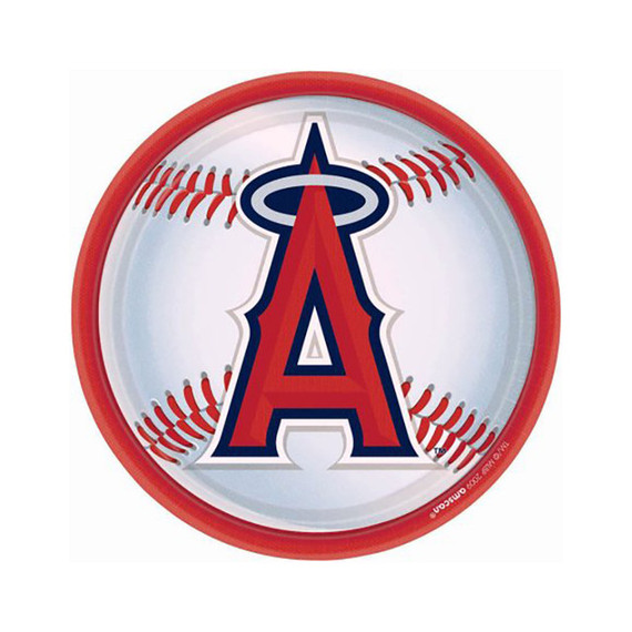 9" Los Angeles Angels Table Plates