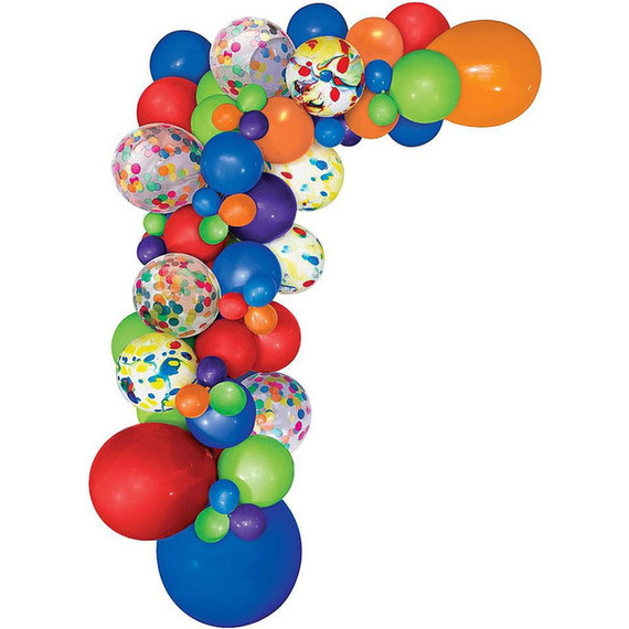 Rainbow Latex Balloon Garland Kit - Multicolor