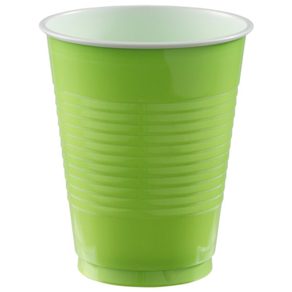 Plastic Cups Kiwi, 18 Oz