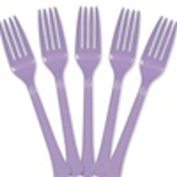 Hydrangea Plastic Forks -  24 ct.