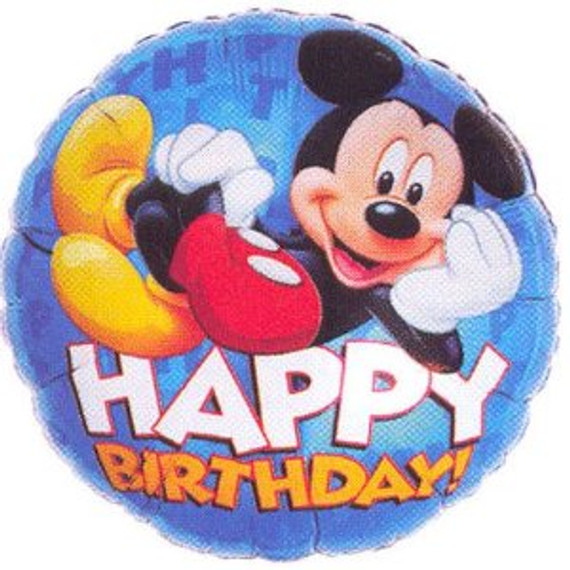 Mickey Happy Birthday Foil Balloon