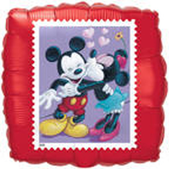 Postage Stamps Kisses Mylar Balloon