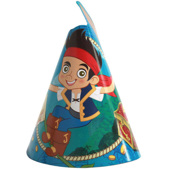 Jake Never Land Pirates Party Cone Hats