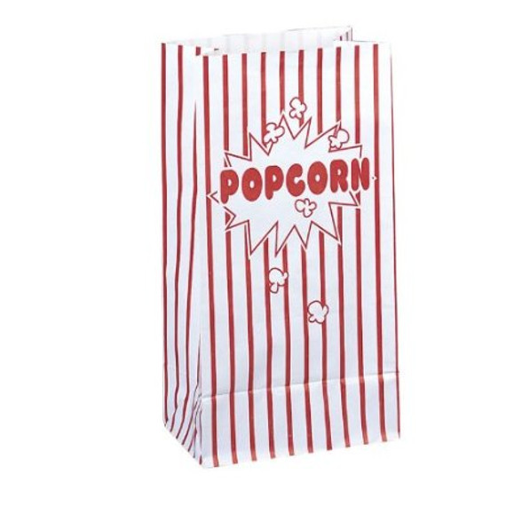 Popcorn Party Paper Bags 10 Pack