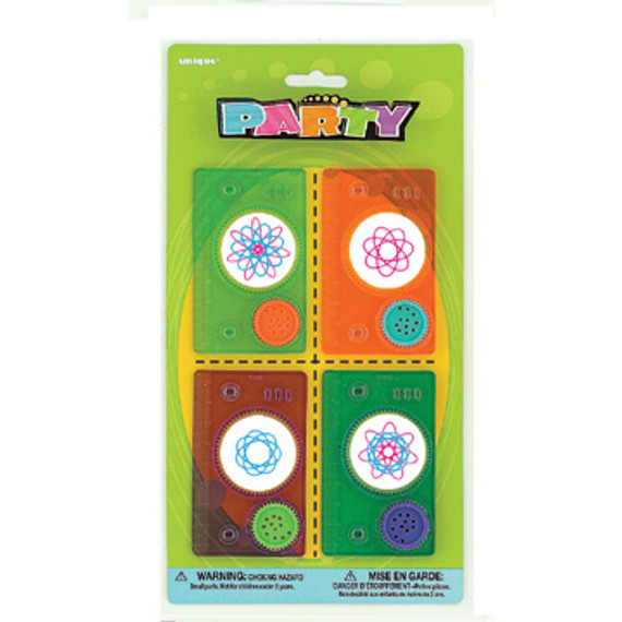 Unique Party Favors Circle Designers 4 Pack