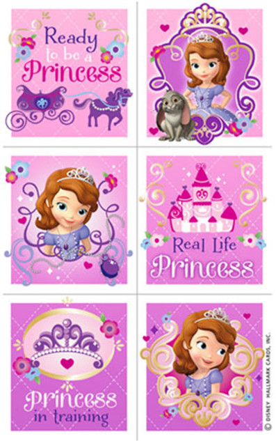 Disney Sofia the 1st Stickers 4 Sheets