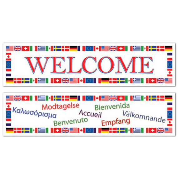 International Languages Welcome Banners