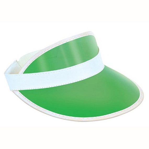 Clear Green Plastic Dealers Visor