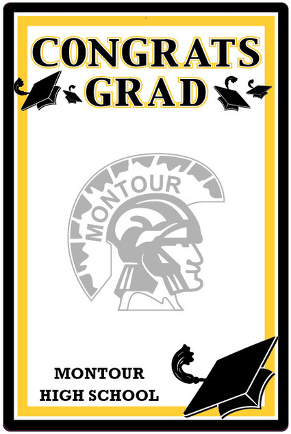 Montour High School Graduation Partygraph Autograph Poster