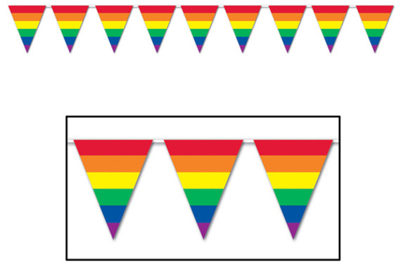 Rainbow Pennant Banner Party Accessory