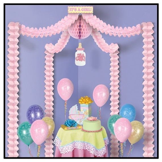 It's A Girl Party Canopy Party Accessory